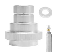 Adattatore rapido CO2 argento, compatibile con SodaStream DUO/Art/Terra/Crystal 3.0, adattatore Sodastream per bottiglia di CO2 da 60 L con filettatura TR21-4, adattatore co2 sodastream con Quick
