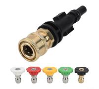Adattatore rapido da 1/4 di pollice con kit di 5 ugelli, adattatore per idropulitrice in schiuma per lavor, Parkside PHD per VAX