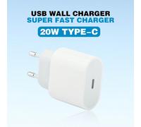 Adattatore rapido da 20W, wall Charger Plug PD3.0 UE, tecnologia Gan, alimentazione da 10W. Compatibile con telefoni Apple/Android, fotocamere digitali, strati MP3 adatti per viaggi, ufficio, dormitor