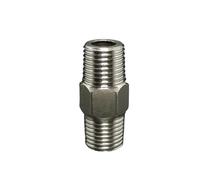 Adattatore rapido for raccordo a nipplo esagonale for tubo SS201 DN8 BSP / DN10 BSP SS201 BSP maschio-maschio con filettatura piastra di collegamento for acqua, olio e gas(DN8 BSP SS201)