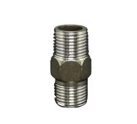 Adattatore rapido for raccordo a nipplo esagonale for tubo SS201 DN8 BSP / DN10 BSP SS201 BSP maschio-maschio con filettatura piastra di collegamento for acqua, olio e gas(DN10 BSP SS201)