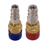 Adattatore Refrigerante per Auto - Raccordo Alta Bassa Pressione - Kit Adattatore Serbatoio Refrigerante Regolabile Per Ricarica Climatizzatore