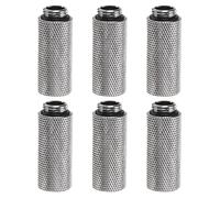 Adattatore Refrigerazione 6pcs G1/4\" M/F 1.57\" per Fitting, Argento