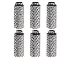 Adattatore Refrigerazione 6pcs G1/4\" M/F 1.57\" per Fitting, Argento