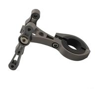 Adattatore regolabile in alluminio per portaborraccia per manubrio, reggisella e supporti per telaio, design girevole a 90°, adatto a diametri 22,2-31,8 mm, compatibile