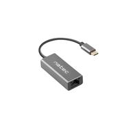 Adattatore rete Natec Cricket USB-C 3.2 Gen 1 1000 Mbit/s RJ-45 Grigio