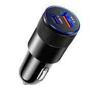 Adattatore ricarica per auto USB C Accendini Adattatore ricarica USB Rapido 3.1A Telefono 2 porte Accendini per auto portatile