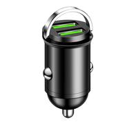 Adattatore Ricarica Rapida Caricabatteria Auto USB Doppia per Telefoni Tab
