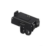 Adattatore ricaricabile con corpo in metallo per action camera DJI progettato per efficienza e durata e accoppiamento diretto del dispositivo