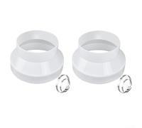 Adattatore riduttore condotto in PVC con fascette stringitubo in acciaio inossidabile 304 per ventilazione HVAC e connessioni della ventola di scarico