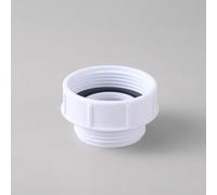 Adattatore riduttore di scarico per lavello in PP, raccordo di conversione da 1-1/2" a 1-1/4" per impianti idraulici moderni, connettore plug-and-play compatto bianco