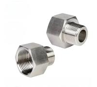 Adattatore riduttore esagonale M18 femmina-maschio M10 M14 1/8" 1/4" NPT in acciaio inox 304, raccordo ad alta pressione, 1 pezzo(1l2 NPT Male)