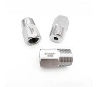 Adattatore riduttore esagonale NPT da 3/8" NPT maschio a femmina M10 14 16-20 1/8" 1/4" 3/8" 1/2" NPT in acciaio inox 304, 1 pezzo(M10x1 Female)
