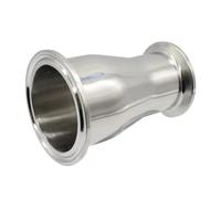 Adattatore riduttore for tubo Tri Clamp da 1,5" a 2", diametro esterno da 19 mm a 51 mm, ghiera in acciaio inossidabile 304/316L (50,5 mm/64 mm)(32x25 to 50.5x50.5,SUS316L)