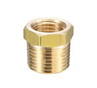 Adattatore Riduttore per Raccordi per Tubi in Ottone Sourcing Map 1/2" Npt Maschio X 1/4" Npt Femmina per Sensore di Temperatura per Manometro Aria Olio Acqua (3/8 Npt X 1/4 Npt)
