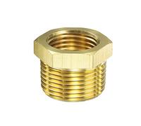 Adattatore Riduttore per Raccordi per Tubi in Ottone Sourcing Map 1/4" Npt Maschio X 1/8" Npt Femmina per Sensore di Temperatura per Manometro Aria Olio Acqua (3/4 Npt X 1/2 Npt)