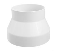 Adattatore riduttore per tubo di sfiato in ABS ispessito per condotti di aria calda fredda con tenuta ad alta durezza, per asciugatrice, cucina, cappa idroponica, bianco, da 80 a 100 mm (150-110)