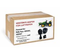 Adattatore rinforzato per pneumatici Rolly Toys 409303 e 409587 (325 x 110 e 310 x 95) su Peg Perego John Deere Ground Force e Ground Loader