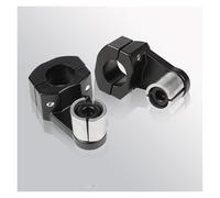 Adattatore Riser Manubri Morsetti Per Manubrio 22 Mm E 28 Mm Per Motociclette Manubrio Rialzato Riser Per Manubrio Morsetto Riser Con Montaggio In Argento Nero Moto Rialzi Manubrio(Black 1 Set)