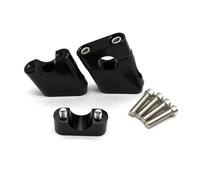 Adattatore Riser Manubri Morsetti Per Manubrio Rialzati Per Moto Fuoristrada Da 22 Mm E 7/8" Moto Rialzi Manubrio(Black)