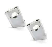Adattatore Riser Manubri Morsetti Per Manubrio Rialzati Per Moto Fuoristrada Da 22 Mm E 7/8" Moto Rialzi Manubrio(Silver)