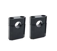 Adattatore Riser Manubri Morsetto Di Montaggio Manubrio Da Moto 22 Mm 7/8" In Alluminio Per Moto E Pit Bike Da 110 Cc E 125 Cc. Moto Rialzi Manubrio(Black Low)