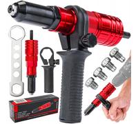 Adattatore Rivettatrice su Avvitatore con Manico Ergonomico Testine Sostituibili