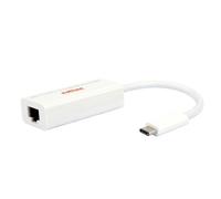 Adattatore Roline Gigabit Ethernet a USB-C 3.1 bianco