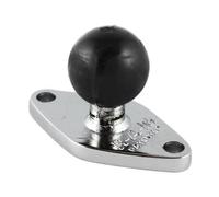 ADATTATORE ROMBOIDALE CROMATO RAM-MOUNT PIASTRA E SFERA RAM-B-238CHU