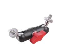 Adattatore rotante filettato a doppia estremità da 1/4 pollici, design flessibile per gabbia della fotocamera, supporto per smartphone, treppiedi DSLR, adattatore per supporto microfono