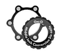 Adattatore rotore per bicicletta, blocco centrale del disco del freno, adattatore per mountain bike a 6 bulloni, per biciclette fuoristrada e Dirtbike