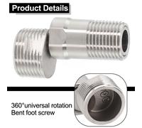 Adattatore rubinetto da parete altamente funzionale con piede curvo angolato reg