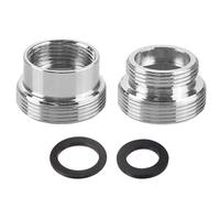 Adattatore Rubinetto in Metallo,2 Pezzi Adattatore per Rubinetto in Metallo Filettatura Maschio Connettore per Aeratore del Rubinetto Rubinetto Femmina e Presa Secondaria 16-22 Mm/22mm-16mm