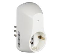 Adattatore Salvafulmine Bticino S3610DF spina 10A +3 prese bianco Bianco