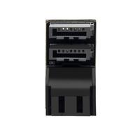 System-S Adattatore SATA 2 X 7 pin femmina a 2 X cavo maschio 90° per scheda madre SSD HDD