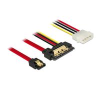 Adattatore SATA Delock 85230 0,3 m SATA 7-pin + Molex a SATA 22-pin Nero