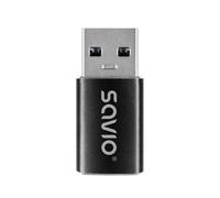 Adattatore Savio AK-81 USB-C 3.1 Femmina a USB-A 3.1 Maschio