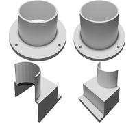 Adattatore Scarico per K40 Laser Cutter Montaggio Finestra Sistema 4in