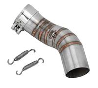 Adattatore Scarico Z900 Scarico Z900 Scarico Z900 Adatto Permotorcycle Exhaust Adapter Middle Link Pipe,Steel Section Pipe Modification Replacement For 2017 2019