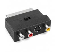 Adattatore SCART a 3 RCA e S-Video, connettore SCART Audio Video IN/OUT per Console Retro AV Analogico con Stereo e Video Composito, Selettore per TV, DVD, Console Retrò e Attrezzature