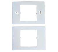 Adattatore Scatola 503 a 502 Bianco, Copri Cassetta Placca Per Cassetta 503, Supporto Riduttore per Termostati e Prodotti Smart Forma Quadrato, 120X86X3,5mm, Vite Incluso