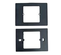 Adattatore Scatola 503 a 502 Nero, Copri Cassetta Placca Per Cassetta 503, Supporto Riduttore per Termostati e Prodotti Smart Forma Quadrato, 120X86X3,5mm, Vite Incluso