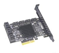 Adattatore scheda di espansione PCI-E a 6 porte con ASMedia ASM1166, supporto 6G SATA3.0 per slot x4/x8/x16, senza driver per Windows per LINUX Synology