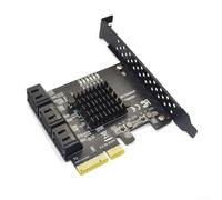 Adattatore scheda di espansione Pci-e a sei porte con chip Asmedia Asm1166 per disco rigido Sata3.0 e supporto Ssd per Windows per sistemi Linux