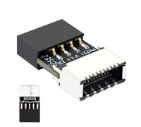 Adattatore scheda madre USB 2.0 - Connettore di estensione a 9 pin, hub femmina veloce tipo E, spina convertitore maschio stabile, ponte dati | Presa compatta di tipo C per dispositivo