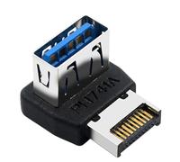 Adattatore scheda madre USB | Convertitore USB 3.1 a tipo E Header - Connettore di controllo tipo E a 90 gradi per giovani e donne