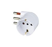 Idroweb Adattatore Schuko Rosi 16A 2P+T Salvaspazio 90° Bianco
