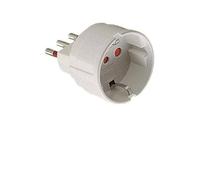 Adattatore schuko Rosi Materiale Elettrico 2P+T 16A bianco - RS7701B