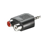 *ADATTATORE SDOPPIATORE JACK AUDIO DA 3.5 MM MASCHIO - 2 X CINCH FEMMINA RCA NEW