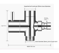 Adattatore sdoppiatore rubinetto acqua doppia uscita adatto a rubinetti standard